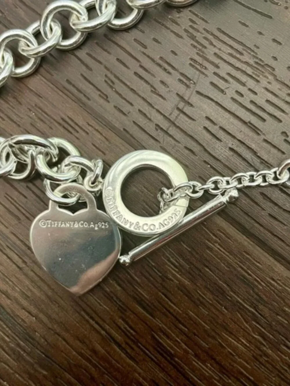 Tiffany & Co 925 Silver Return to Tiffany Heart Toggle Necklace - Picture 6 of 6